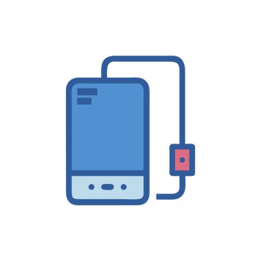 usb simge vektörü. İnce çizgi işareti. izole edilmiş sınır sembolü çizimi