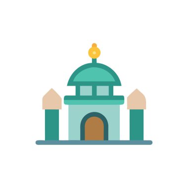 Cami düz tasarımının vektör illüstrasyonu