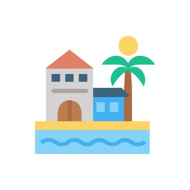 Web ve mobil uygulaması tasarımı, ev logo kavramı için beyaz arka plan üzerinde izole House simge vektör