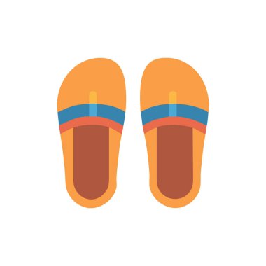 flip flops simgesi düz tasarım vektörü