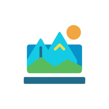 Şeffaf bir arkaplanda dağ vektör çizimi. Birinci kalite semboller. Konsept ve grafik tasarımı için vektör phs simgesi.