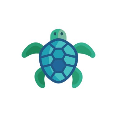 deniz kaplumbağası hayvan izole ikonu