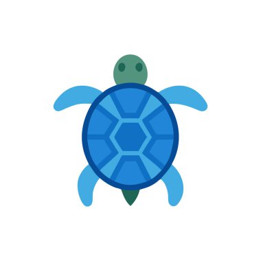 kaplumbağa simgesi vektör çizim şablonu