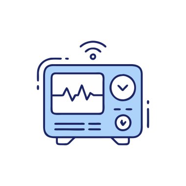 ağ paylaşım simgesi vektörü. İnce çizgi tarzı. izole vektör gösterimi