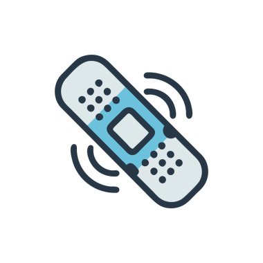 tıbbi vektör düz çizgi simgesi