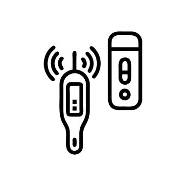 wifi kontrol çizgisi simgesi, ana hatlı vektör illüstrasyonu, doğrusal biçim, doğrusal sembol