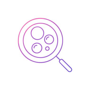 Vektör içinde büyüteç simgesi. Büyütme cam arama işareti.