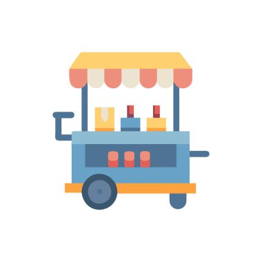 Dondurma simgesi düz tasarım vektörü