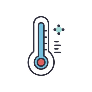 termometre simgesi vektör illüstrasyonu
