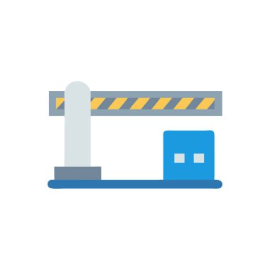 Kişisel ve ticari kullanım için vinç vektör simgesi simgesi gösterimi..