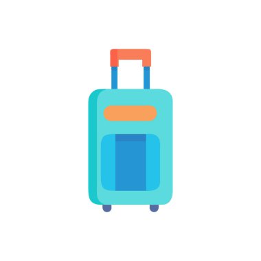 bavul ikonu vektör illüstrasyonu