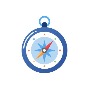 pusula vektörü düz renk simgesi