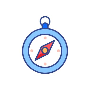 pusula vektörü düz renk simgesi