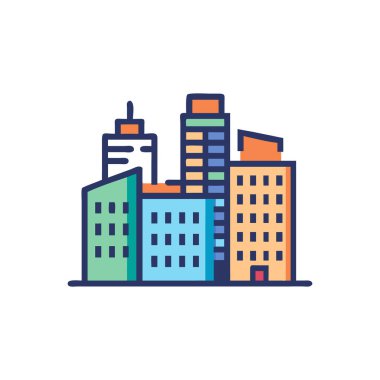 vektör olarak şehir simgesi. logotype