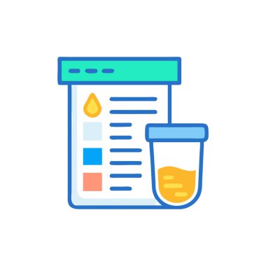 Beyaz kahve fincanının vektör çizimi, bir kese kağıdı ve bir bardak kahveyle.