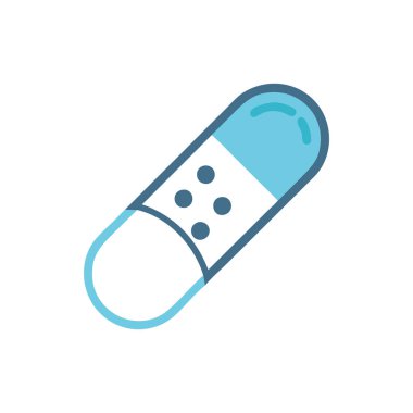 Düz stil ilaç ikonu. vektör illüstrasyonu