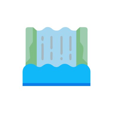 Dalga vektör simgesi olan su havuzu