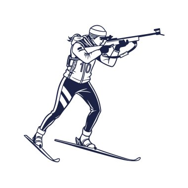 Snowboardcu kayak sporu. Vektör çizimi. Spor aktivitesi, ekstrem spor, kayakçı.