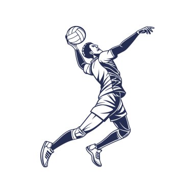 Futbolcu iş başında. vektör illüstrasyonu.