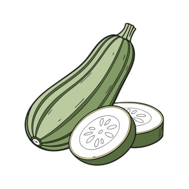 Çizgi film kabağının vektör illüstrasyonu