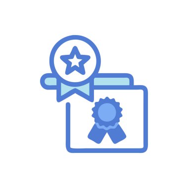 ödül vektör renk çizgisi simgesi