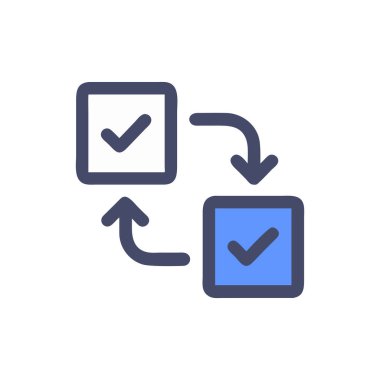 Vektör simgesini işaretle. Logotype