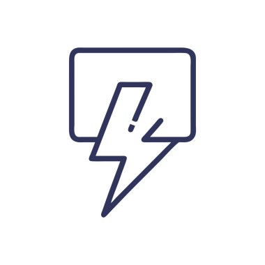 Vektör olarak yıldırım simgesi. logotype