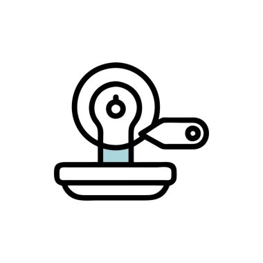 Beyaz arkaplanda taslak simgesi izole edildi. vektör.