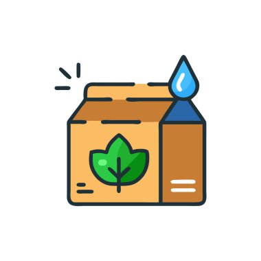 Renk simgesi geri dönüşümü. Web ve grafik için izole vektör illüstrasyonu