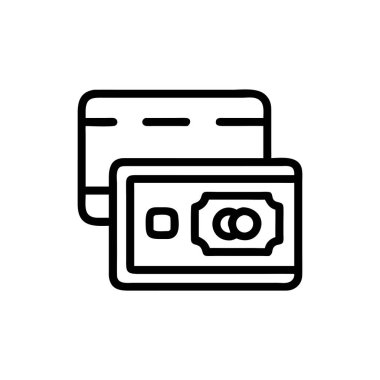 Kredi kartı vektör simgesi tasarımı