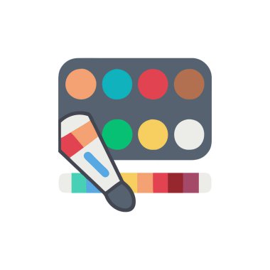 palet vektörü düz renk simgesi