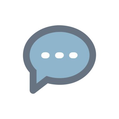 Sohbet kabarcığı vektör illüstrasyonu