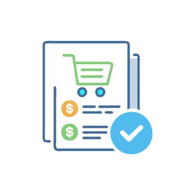 alışveriş sepeti simge vektör