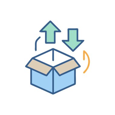 Web ve mobil uygulaması tasarımı, teslimat logo kavramı için beyaz arka plan üzerinde izole teslim simge vektör