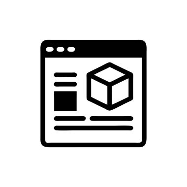 Seo simgesinin vektör illüstrasyonu