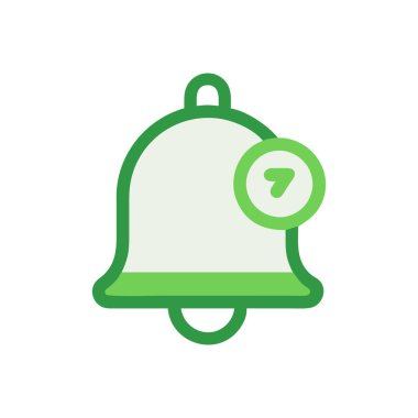 çan vektörü düz renk simgesi