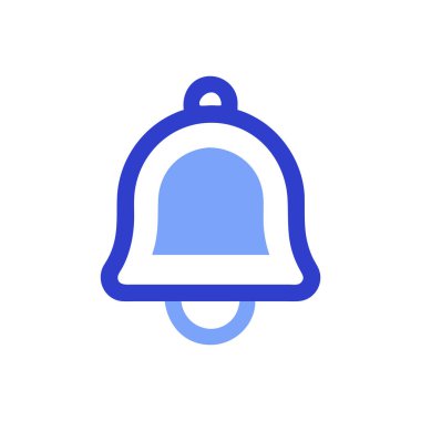 Çan simgesi vektörü. izole çizgi gösterimi