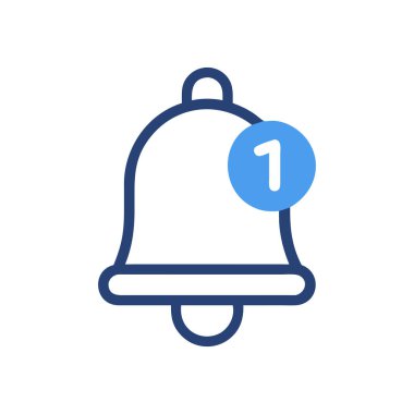 çan vektörü düz renk simgesi