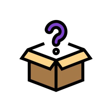 kutu vektörü ince çizgi simgesi