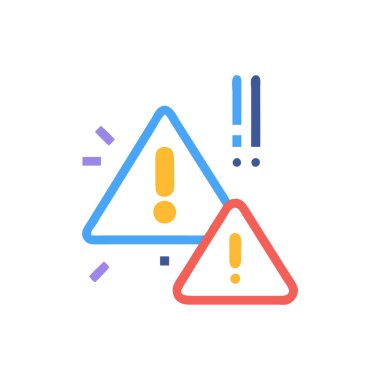 Uyarı simgesi vektörde. logotype