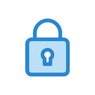 Şeffaf arkaplanda vektör illüstrasyonunu kilitle. Birinci kalite semboller. Konsept ve grafik tasarımı için simgeler.