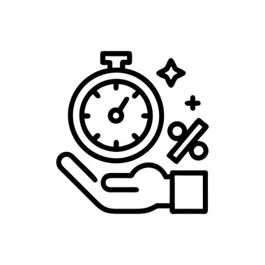 zaman yönetimi simgesi tasarım vektörü