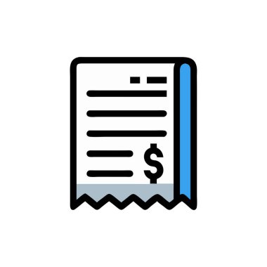 Belge Doldurulmuş Vektör Simgesi Tasarımı