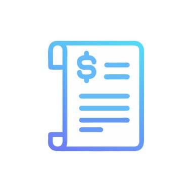 Finansal piyasa ödeme ödeme ödeme ödeme ödeme muhasebe bilgileri ve tema vektör ilüstrasyonunun kontrol çizgisi ve biçim ikonu vektör tasarımına sahip belge