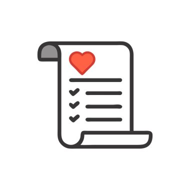 Beyaz arkaplandaki vektör simgesini kontrol et. İşaret simgesini işaretle. Web sitesi ve mobil tasarım için vektör sembolü.