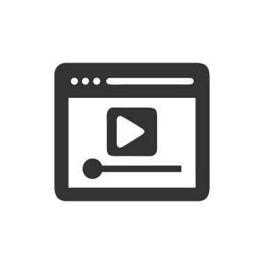 video oynatıcı vektör illüstrasyonu