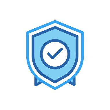 Güvenlik kalkanı vektör simgesi