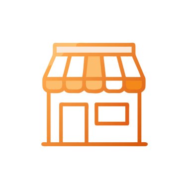 Mağaza oluşturma vektör simgesi