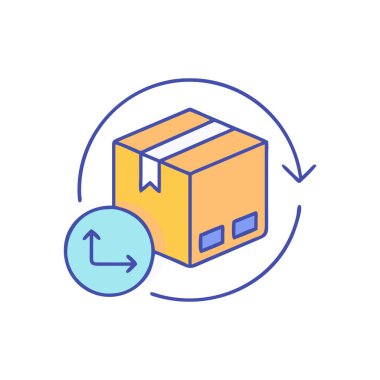 parcel icon vector illustration