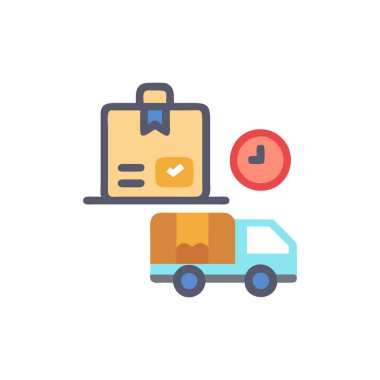 araba dağıtım vektör simgesi